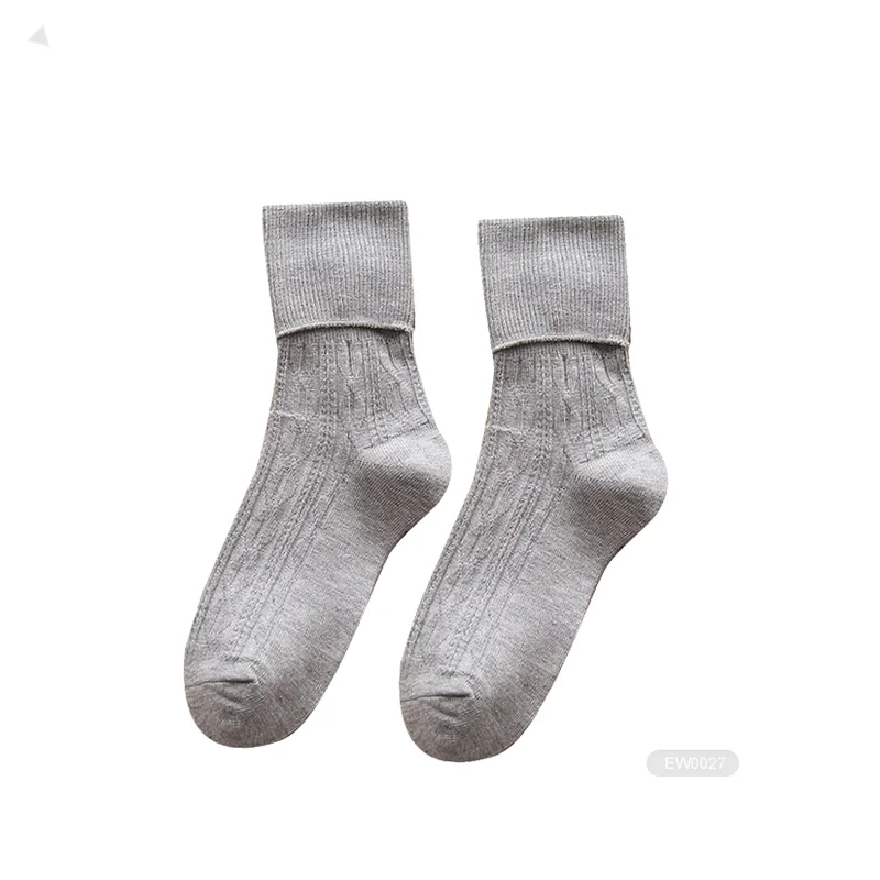 KAITE-2-E0351 slouch socks loose top socks for women