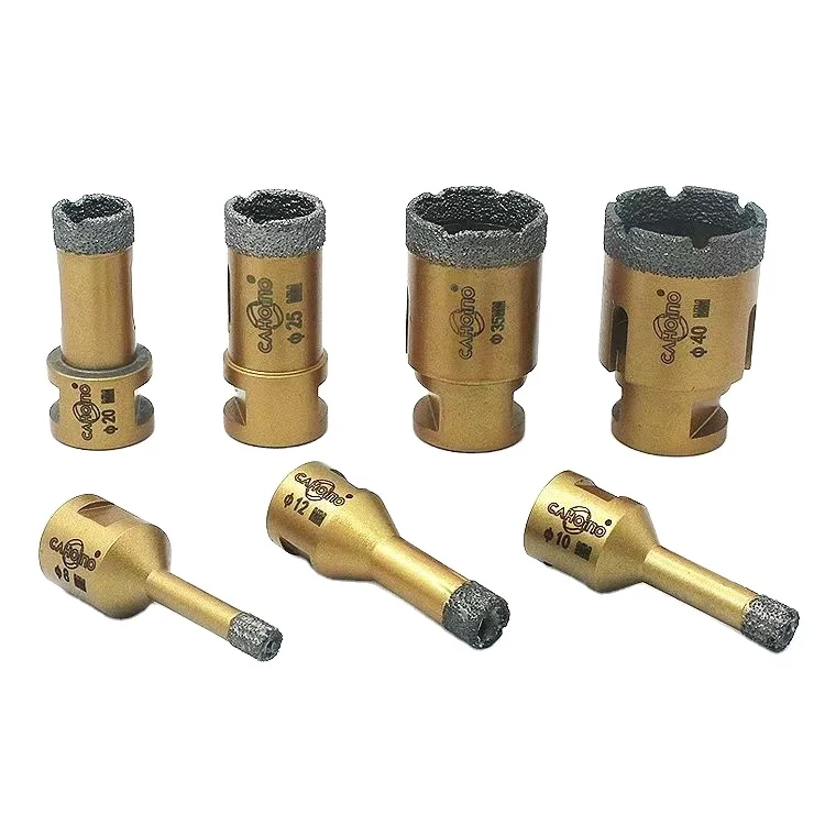 CAHOINO 6-120MM Vacuum Brazed Diamond Hole Cutter Saw Core Drill Bit For Marble Porcelain Dry Drilling Marble Tile Glass