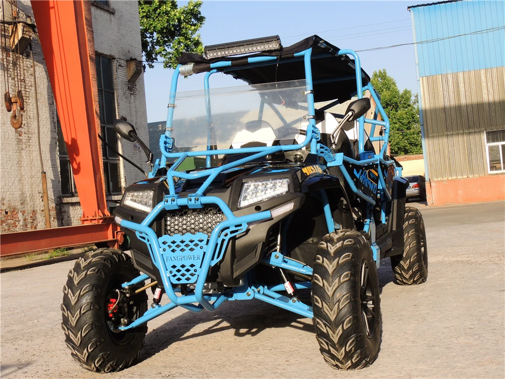 led light four wheel dune buggy off road  automatic gear 4 seater car utv