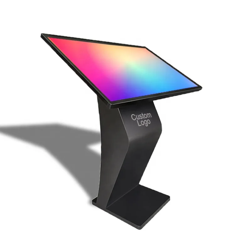 OEM 43 inch Floor standing horizontal Digital Kiosk lcd wifi infrared touch screen query machine information interactive kiosk
