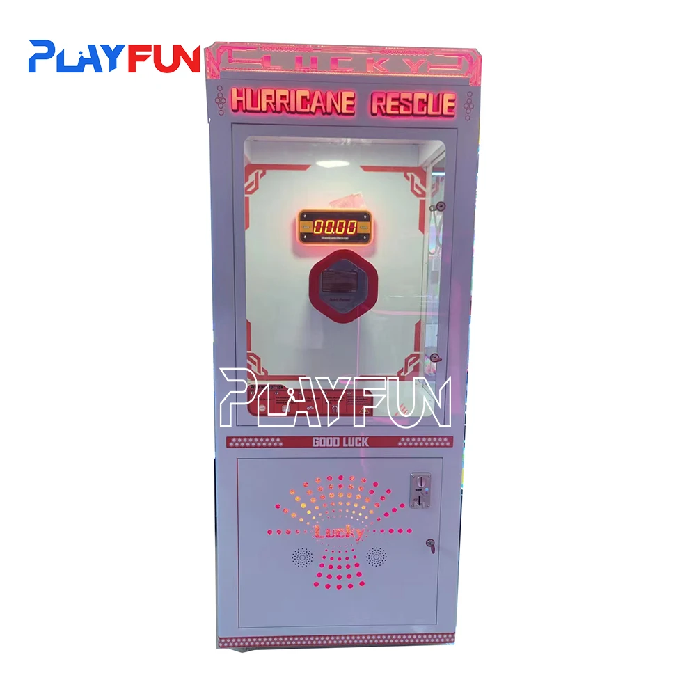 Coin Operated Game Machine Catch Money Catching Bill Lucky Prize Hurricane Rescue Arcade Games