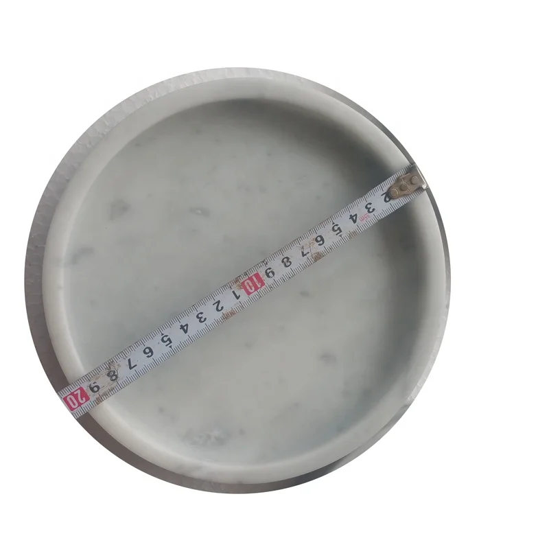 White Natural marble tray,tray serving 16*30cm