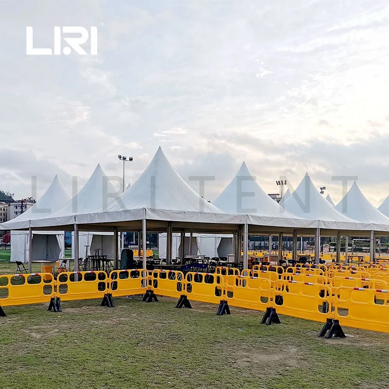 LIRI 5X5m Pagoda Tent with Glass Wall for party/wedding/fair entrance and exit used
