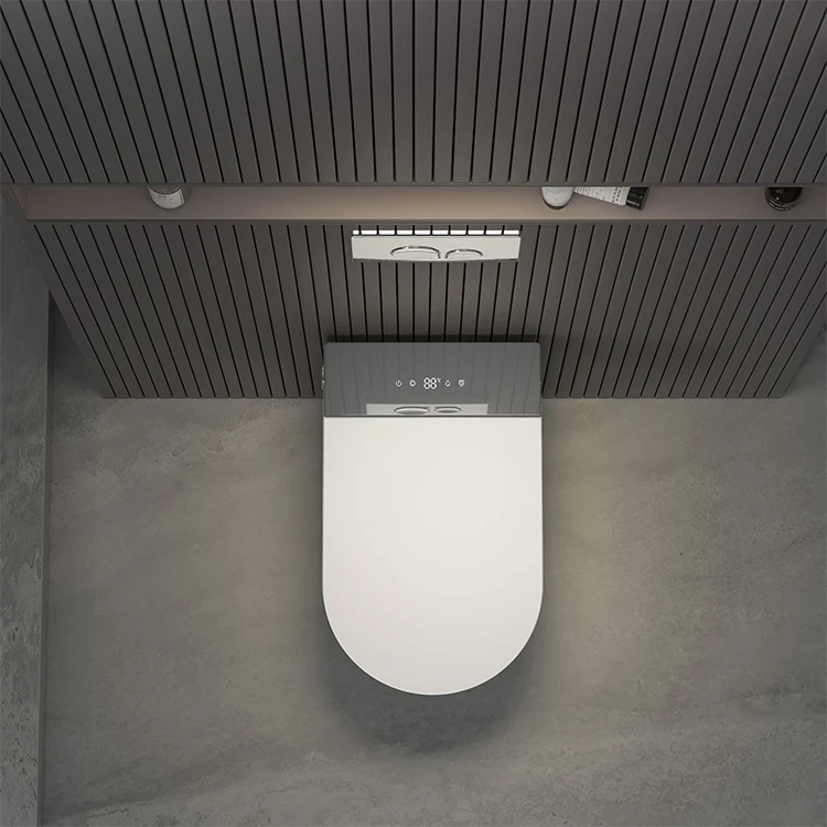 Including Concealed Cistern Instant Heating And Seating Sensor Intelligent Wall Hung LED Display Smart Toilet