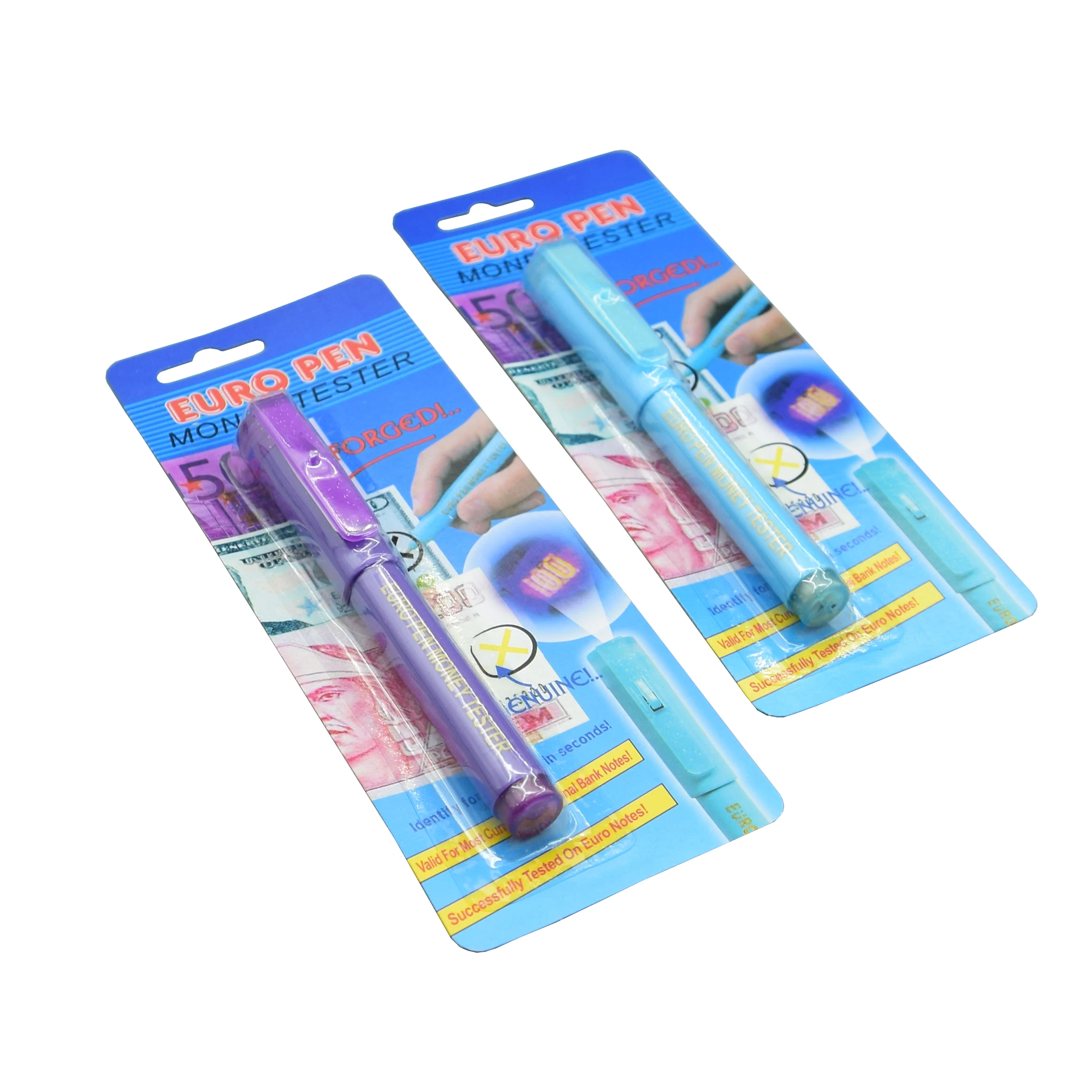 Best Seller Cash Currency Detecting Marker Pen 2 IN 1 Banknote Tester Pen  Bank Note Checker Detector With UV Light