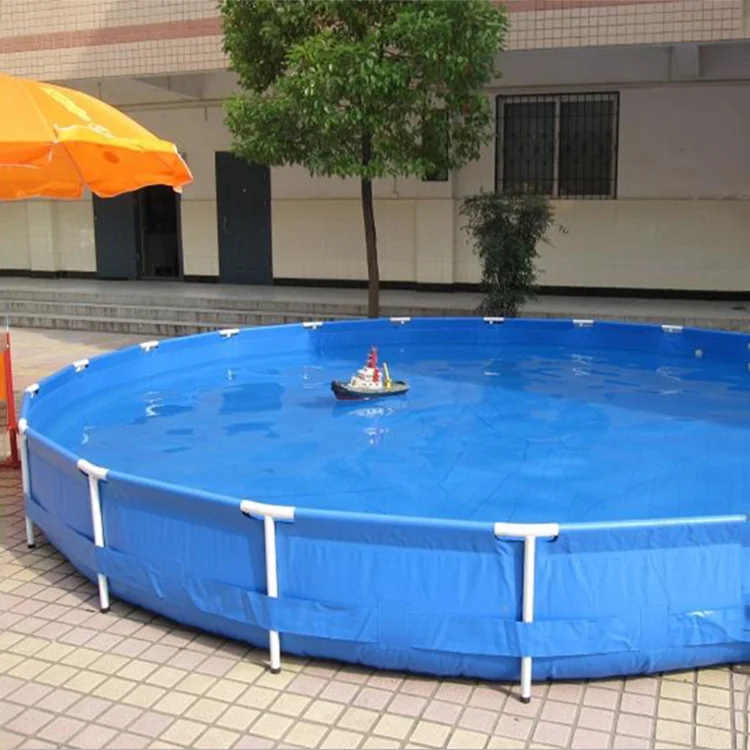 Hot Sale Large Round/square Ponds Plastic Fish Farming Tank Portable PVC Tarpaulin Fish Tank