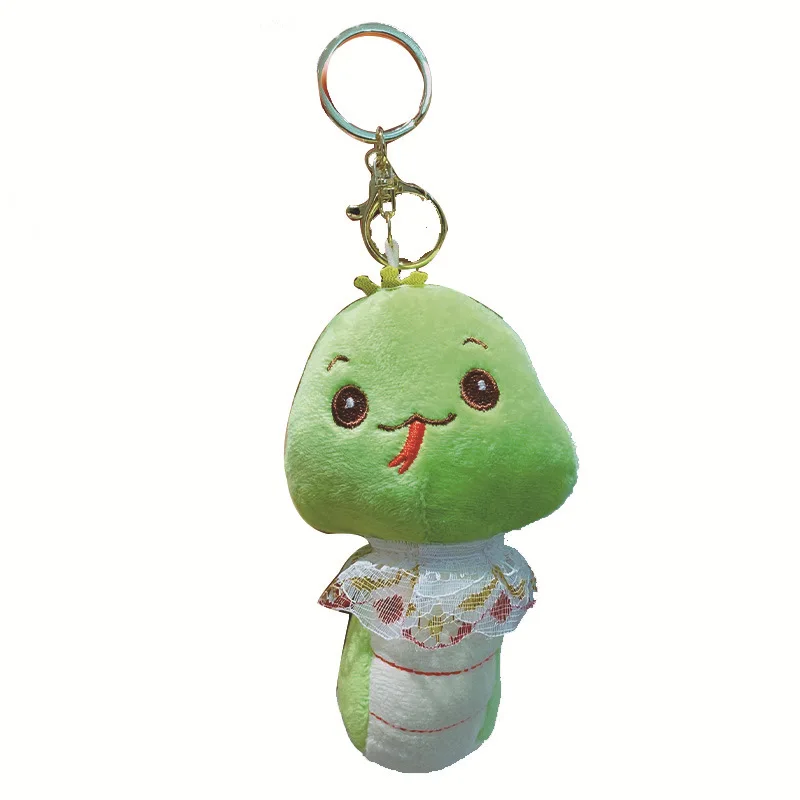 New cute plush fairy snake bag hanging doll doll Year of the Snake keychain gift bag pendant accessories