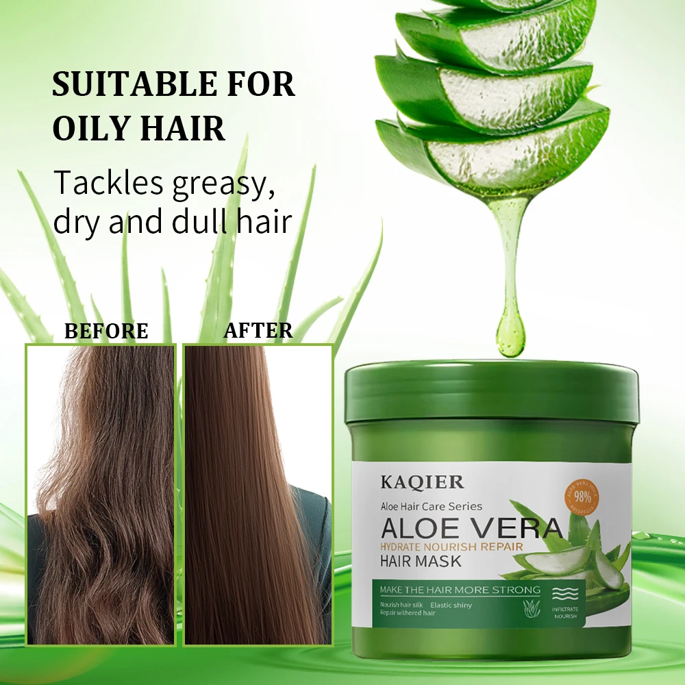 Aloe Vera Hair Mask Treatments Smooth Keratin Hair Mask Healthy Hair Product for Professional Salon