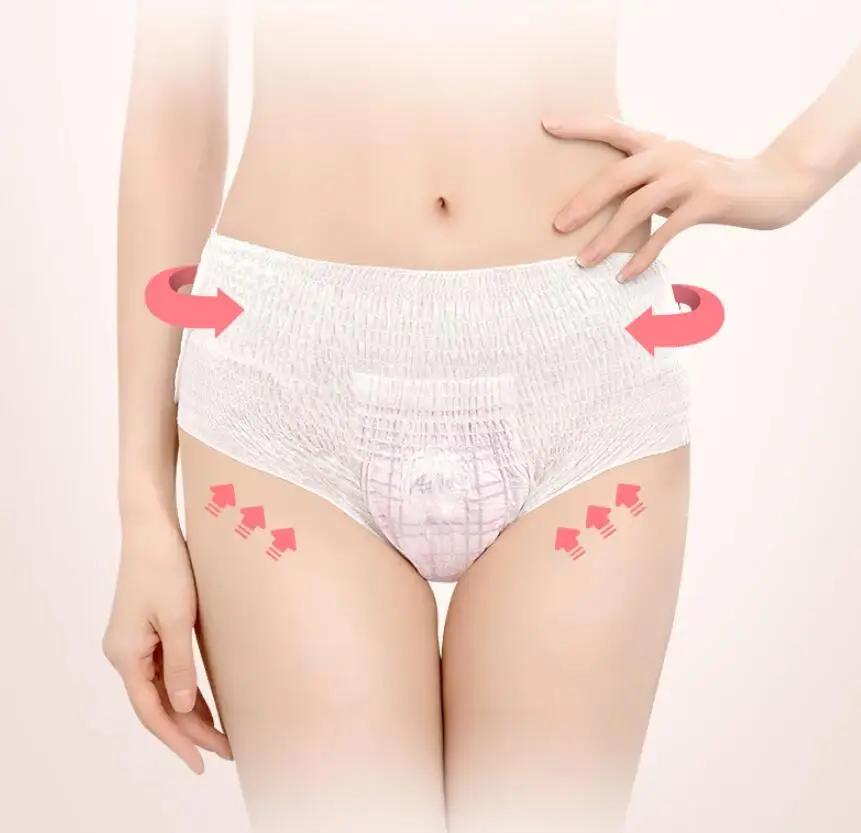 Kafurou Women Female Period Pants Disposable Sanitary Napkin Panties for Menstruation