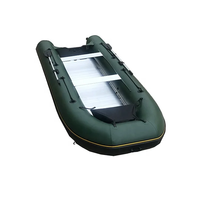 15ft 450cm Water Sport Aluminum Floor Folding PVC Inflatable Row Boats