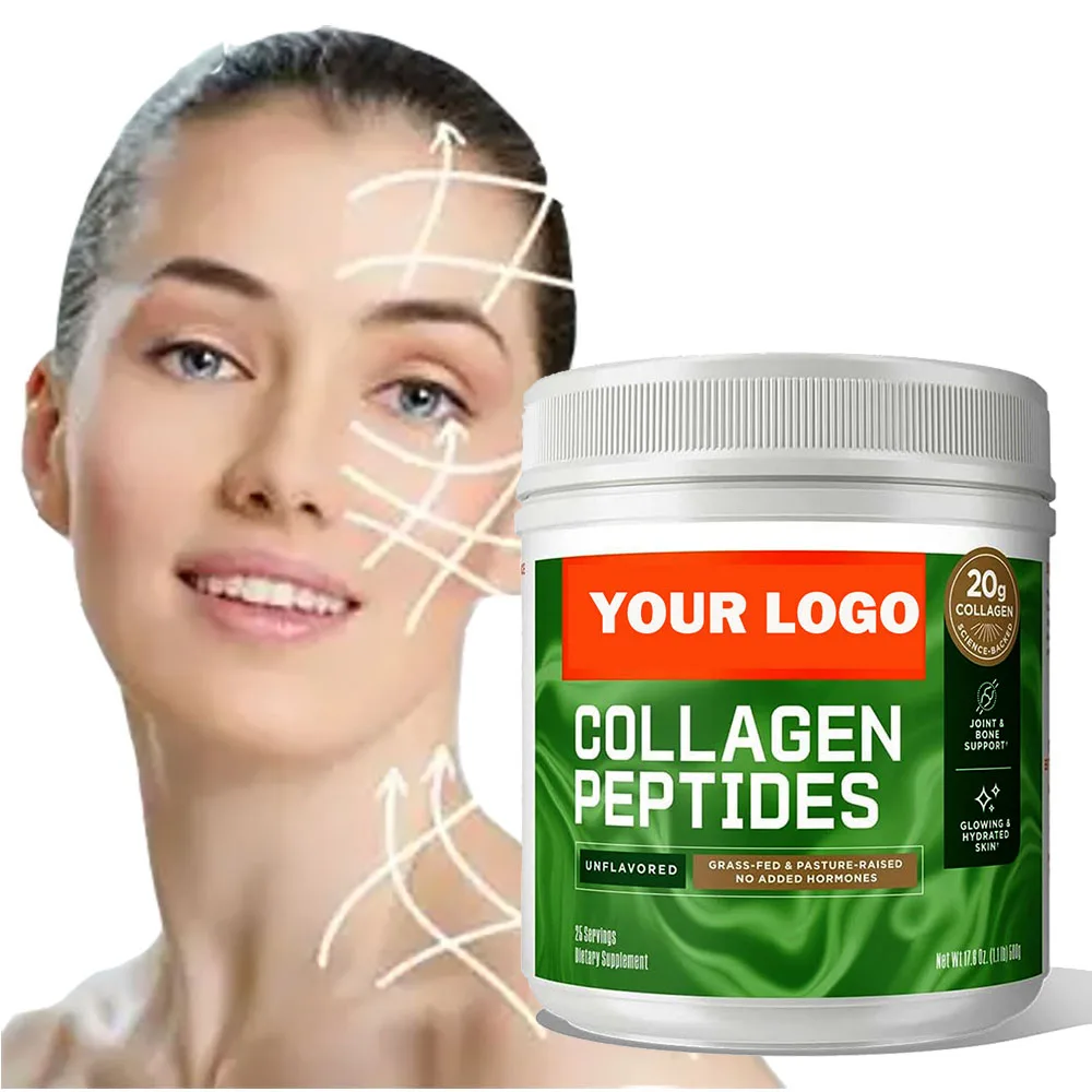Unflavored multi hydrolyzed collagen peptides powder Grass-Fed Collagen Protein and Amino Acids for Skin Bones and Joints