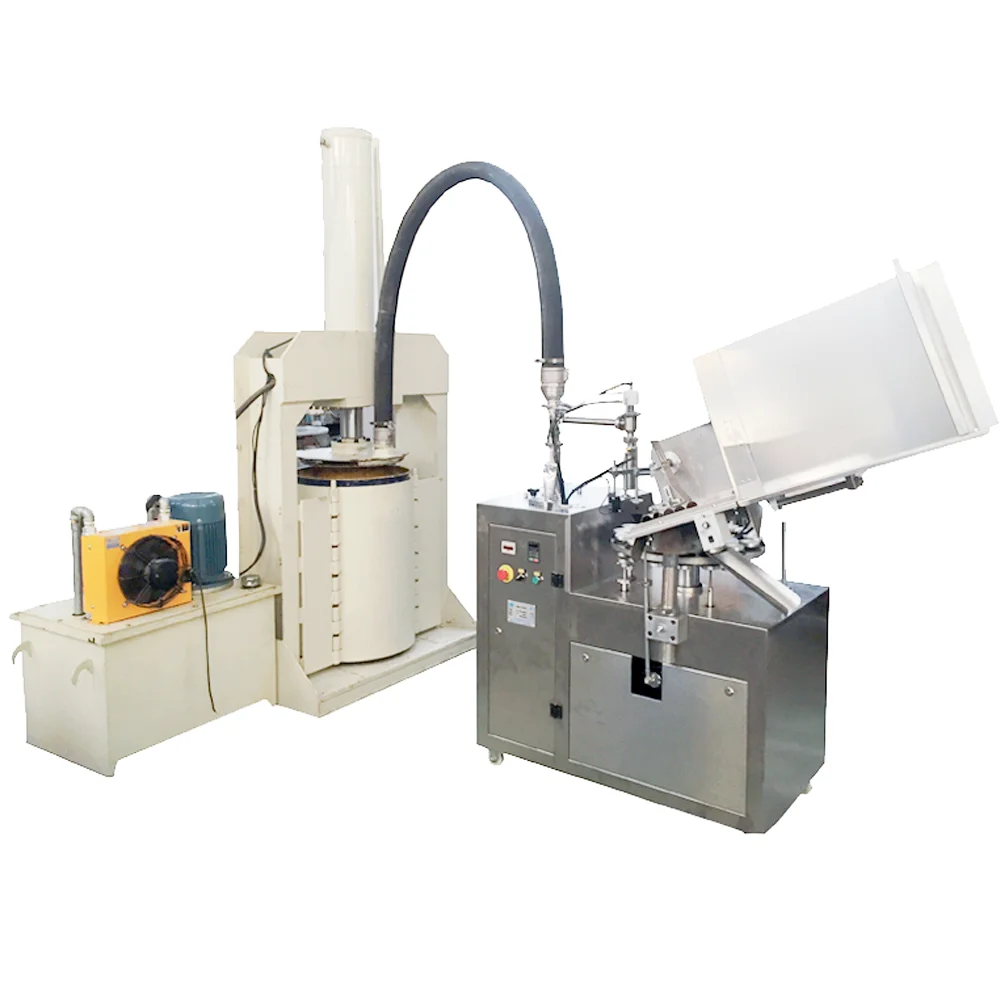 Automatic Aluminum Tube Cosmetic Hair Dye Super Glue Filling and Sealing Machine