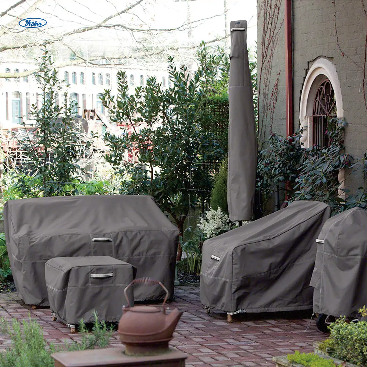Loveseat Couch Cover Waterproof 3-Seater Outdoor Sofa Cover Patio Furniture Covers