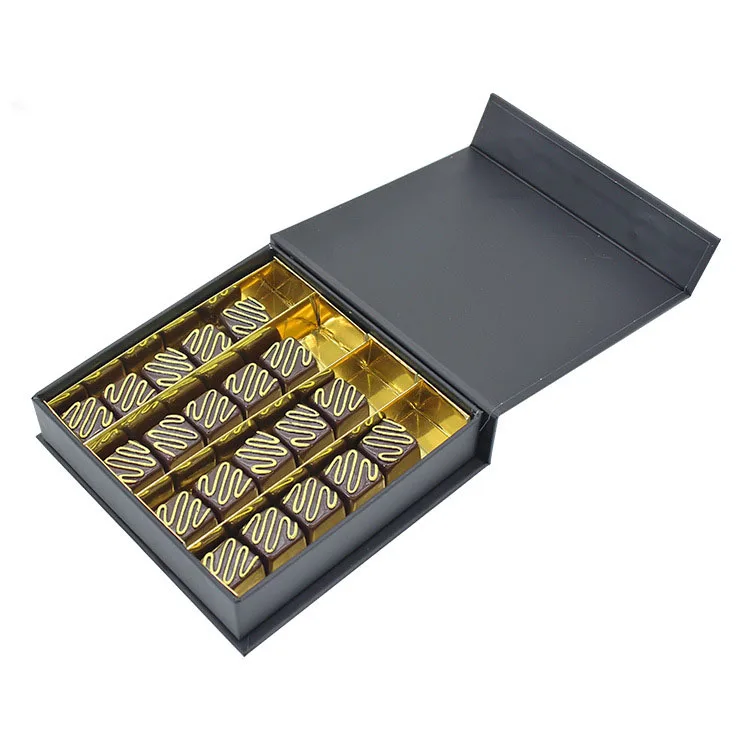 luxury magnet cardboard  chocolate box paper folding gift paper box for chocolate