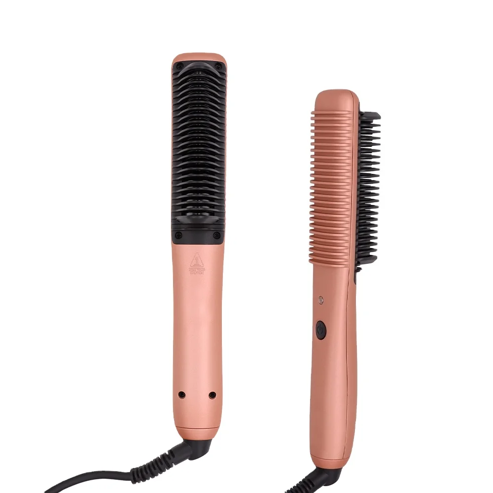 Hot sale PTC Heating hair straightener Brush electric hair straightener comb
