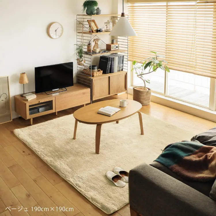Top selling japanese anti slip backing soft shaggy bedroom floor rug