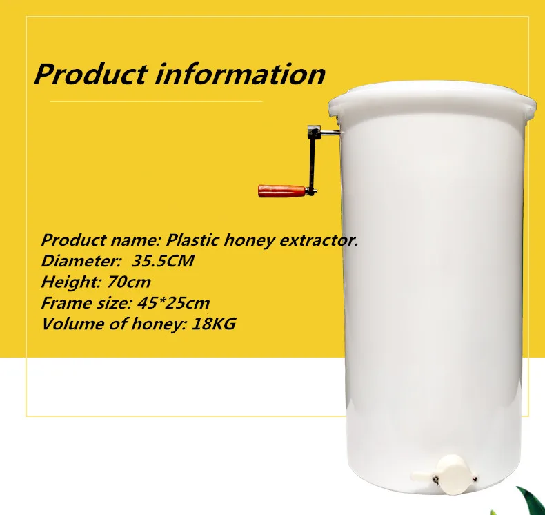 Beekeeping equipment 2frames plastic manual honey extractor