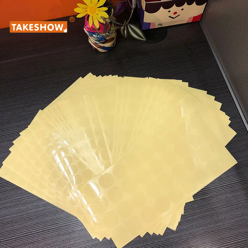 Transparent label, adhesive vinyl sticker ,top grade clear sticker 40mm/4cm