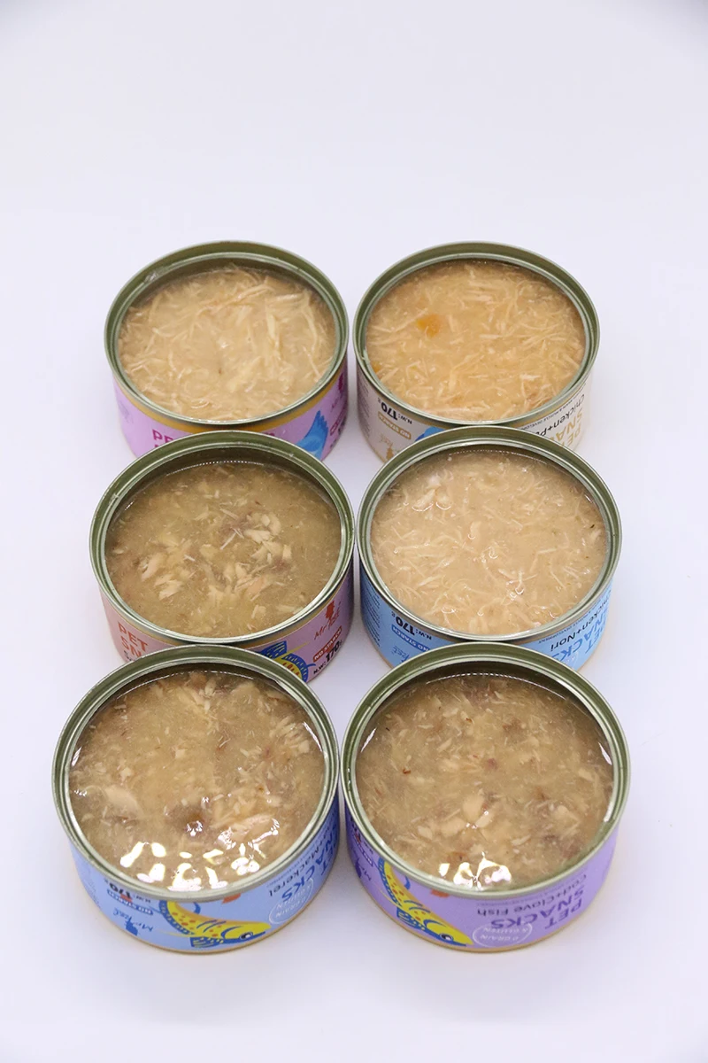OEM/ODM китайская фабрика жестяные банки для куриных и лососевых грудок закуски кошек другие пищевые