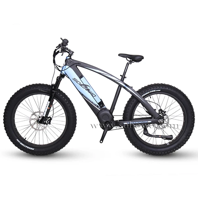 SOBOWO Q7-5 мощный ремень Mid Drive Fat Tire Электрический велосипед на продажу