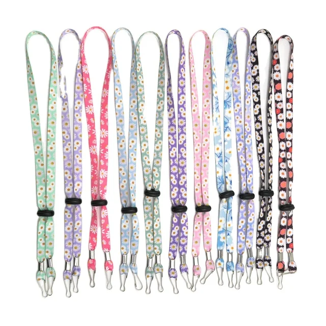 
Lanyards with Logo Custom Lanyards with Double Buckle Hook Adjustable Neck Straps to Help Hold Face Masking and Card Holders 