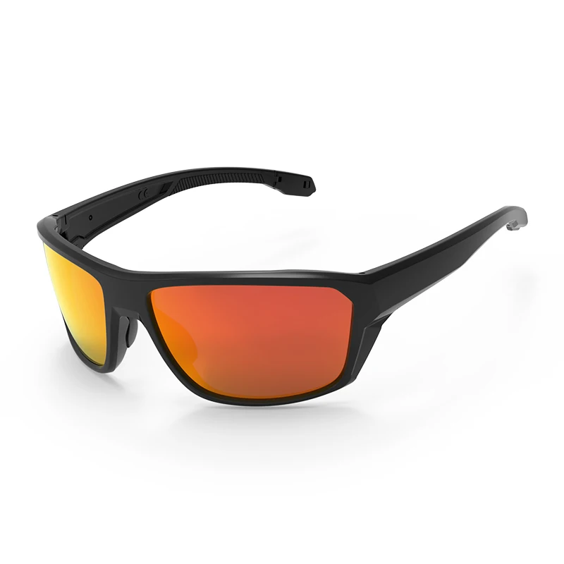TR90 Frame Blue Sunglasses for Men Sports Sunglasses with Polarized coating Lenses Windproof Outdoor Cycling Custom Logo
