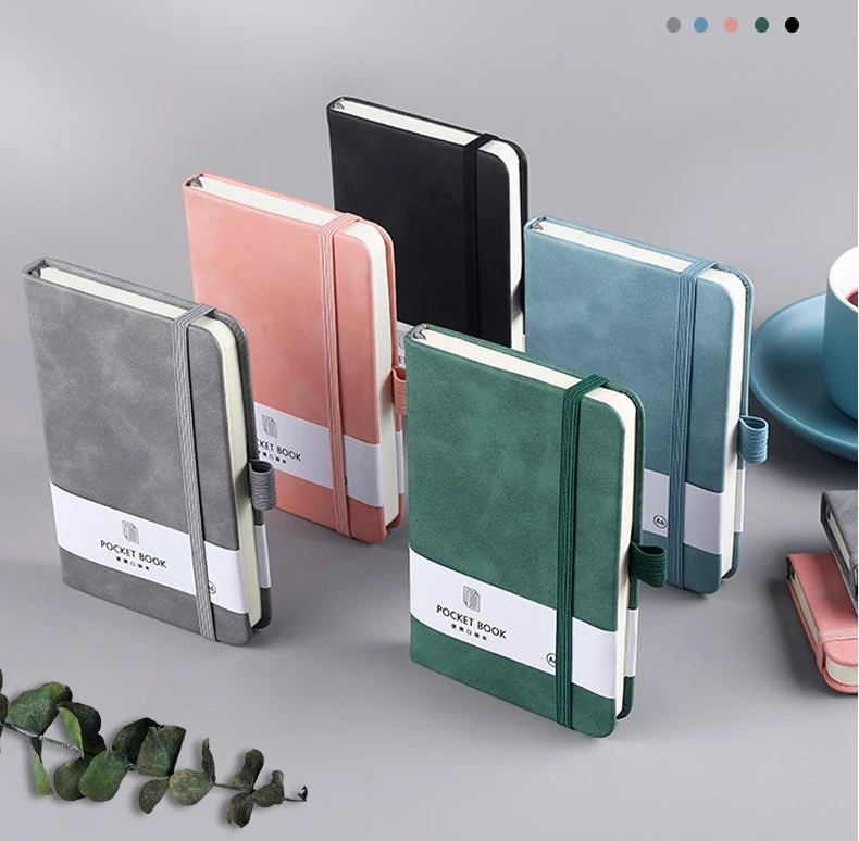 Best-Selling A5 A6 Student Diaries with Custom Strap-On Notebooks Leather Paper Cover Hardcover 100 Sheets Thermal Binding Gifts