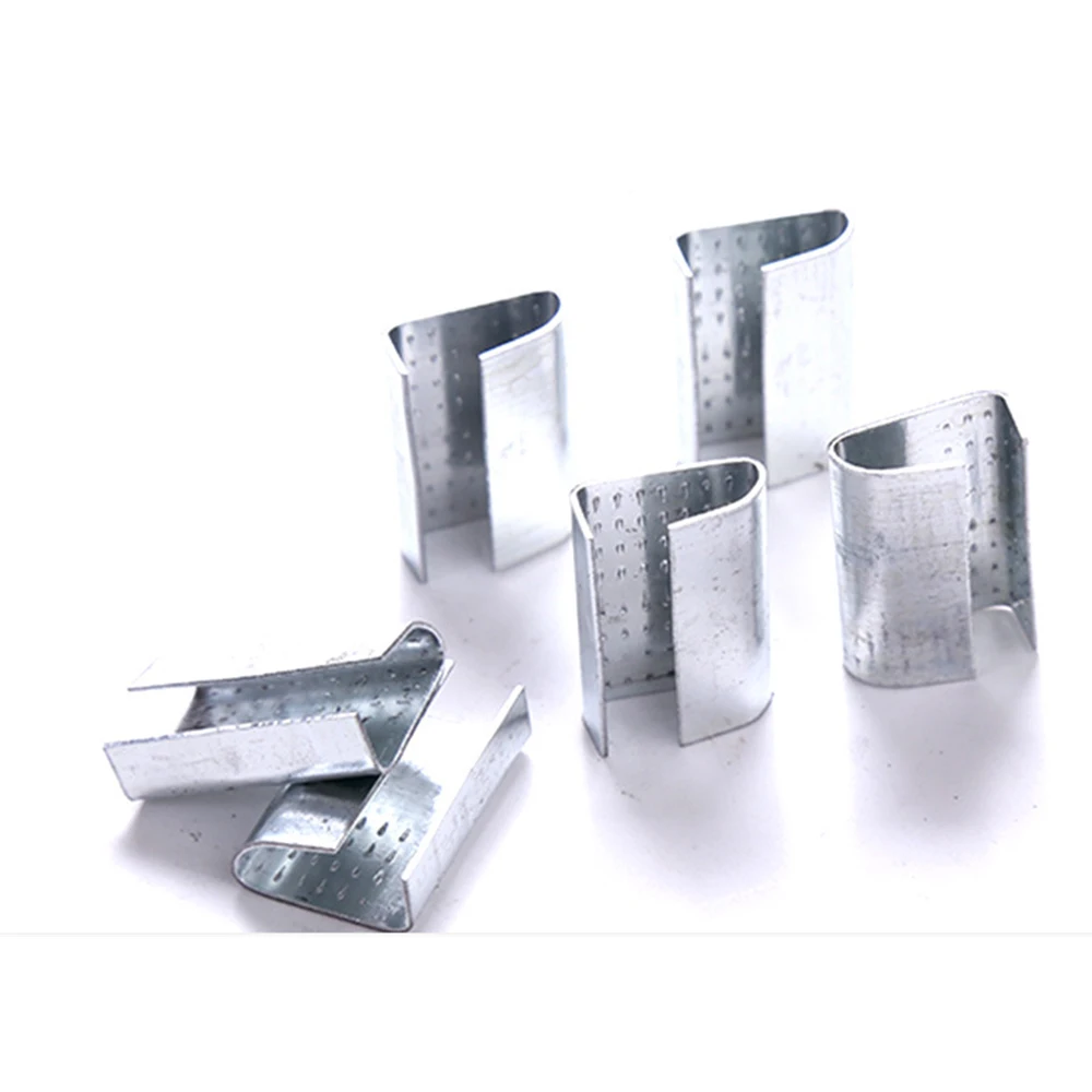 galvanized steel buckle pp strap galvanised serrated strapping metal seals 12mm