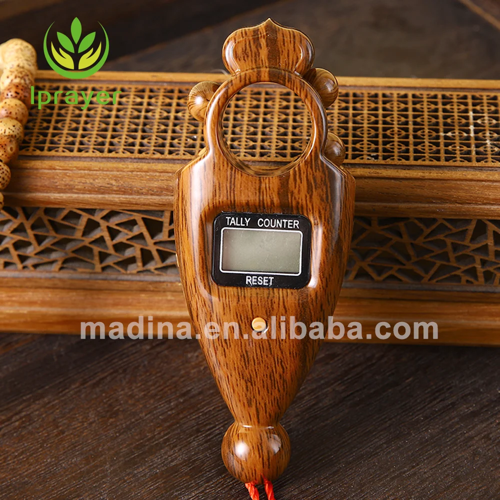 L PRAYER Good quality wasl tassel making accessories tally digital vibrate stone silver red aqeeq tasbeeh counter