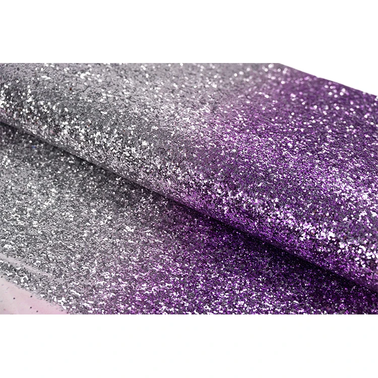 Wholesale Fashion Non-toxiction Glitter Supplies Colorful Glitter Film Crafts Clothing Fabric