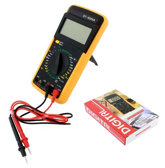 High quality DT9205A multimeters ac current voltage manual digital multimeter Count AC/DC Voltage Ammeter Current Ohm Precision