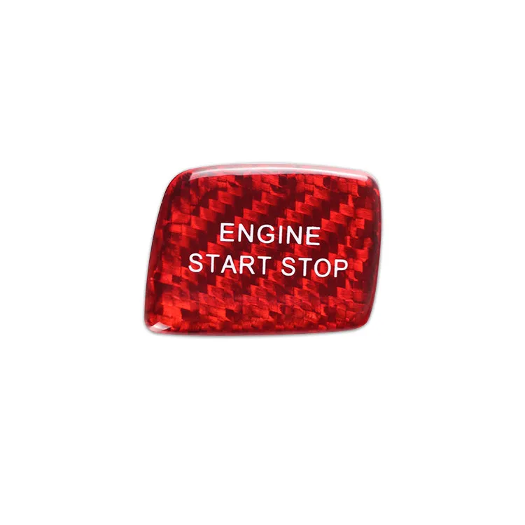 Real Carbon Fiber Push Start Button Cover For 2016 Camaro