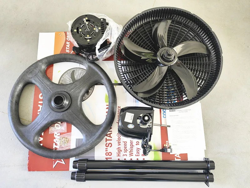220V 110V 5 pp blades stand fan for south america 18 inch powerful pedestal fan star one electric stand fan