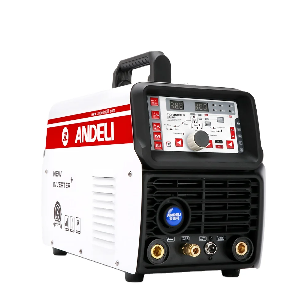 ANDELI TIG-250PLS 220V/110V  AC DC 200A 110V 220V  HF Cold Welding/Pulse TIG Aluminium alloy Welded