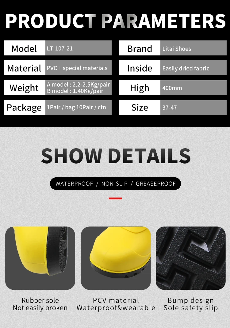 agricultural safety work industrial work boots safety footwear men shoes S4 S5 PVC rain boots gum boots waterproof