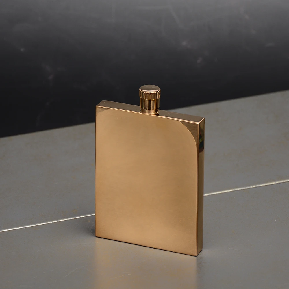 DX под заказ оптовая продажа Джек daniels deluxe вакуумная Золотая колба для водки объемом 3 унции воронка