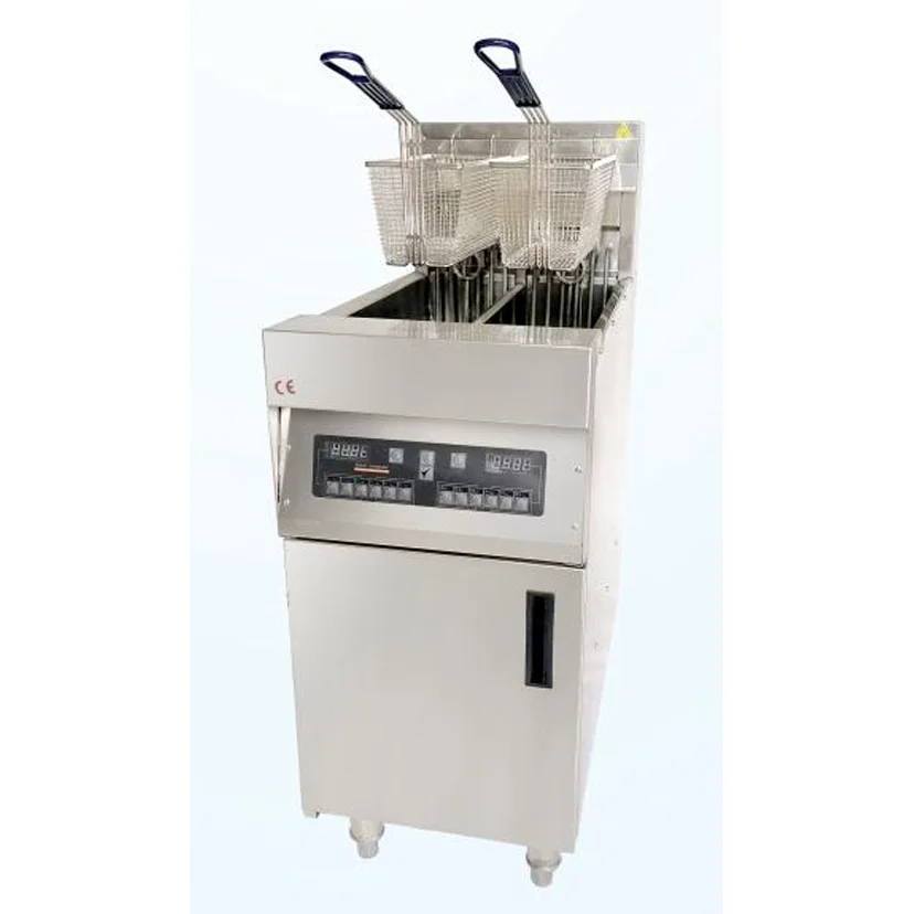 KFC Equipment  Electric Fryer Floor Type Fast Food Restaurant  computer board 12 section single tank volume 28L