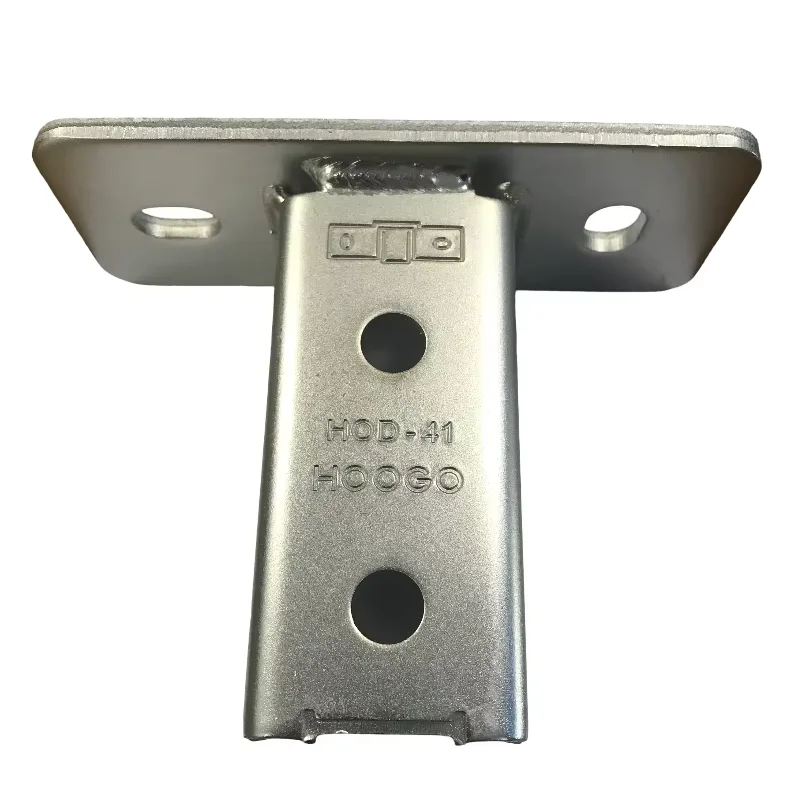 Electrogalvanized strut steel channel fittings Post Base