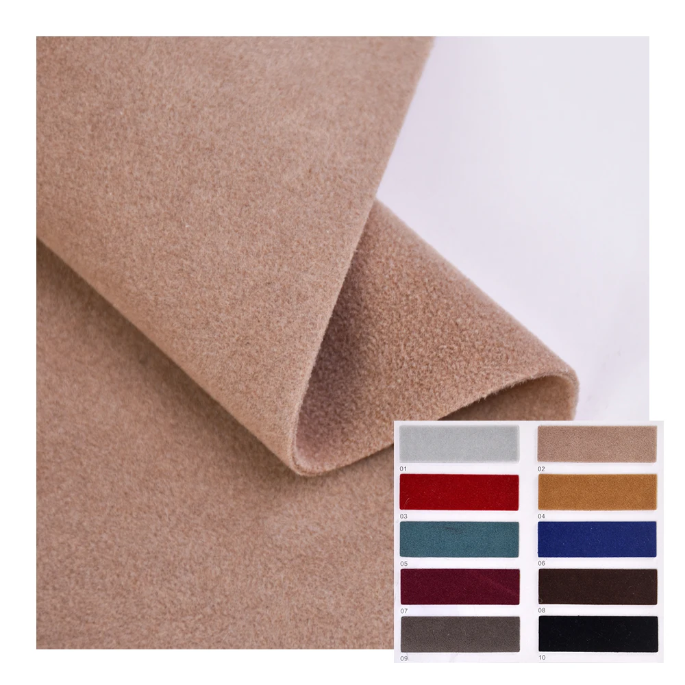 Tanned Imitation Cow Nubuck PU  Artificial Leather for shoe for bag Made in China exported to South America and Southeast Asia