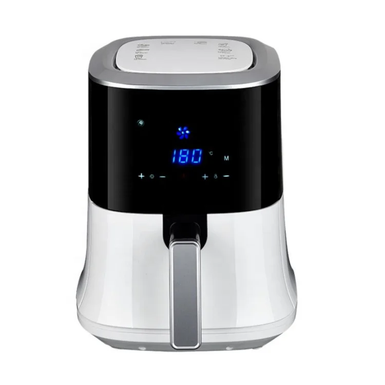 Multifunctional home kitchen thermometer non oil water digital pan machine Control air electric deep fryer