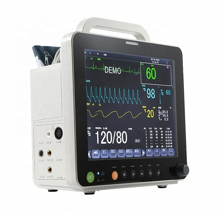 Medical Device Multi Parameter Monitor 6 Parameters 12 inch Patient Monitor
