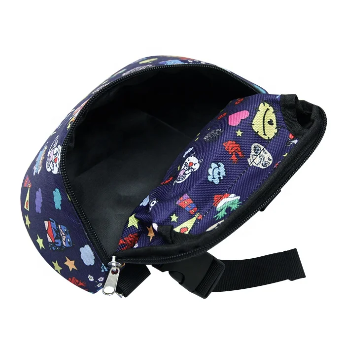 Custom Full Printing Hip Pouch Bag Waist Fanny Pack With Speaker Radio
