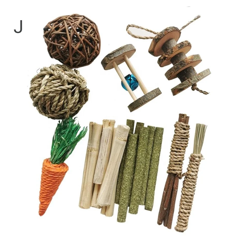 Pet Products New Hamster Chew Toys Natural Wooden Pine Guinea Pigs Rats Chinchillas Accessories Exercise Birds Bunny Rabbi