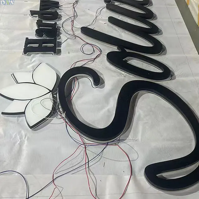 advertising led sign board yard signs letters backlit panel light