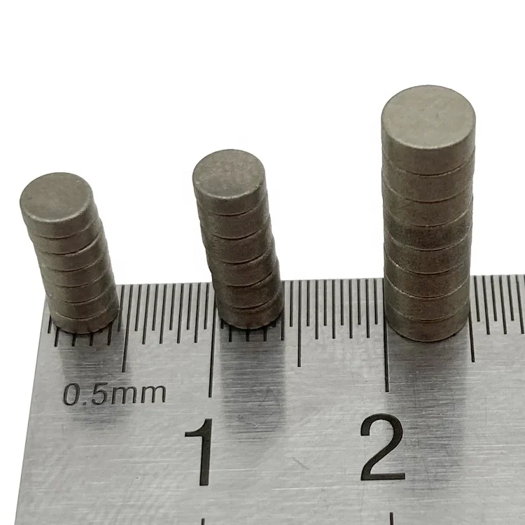 Industrial Permanent Sintered Sm2co17 Round Samarium Cobalt Magnets high temperature Smco Magnet Disc with Good Quality