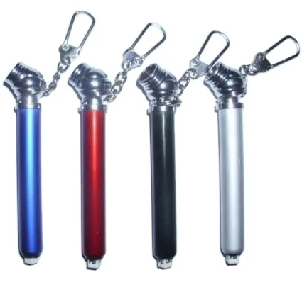 cheap promotional pen tire gauge with carabiner
