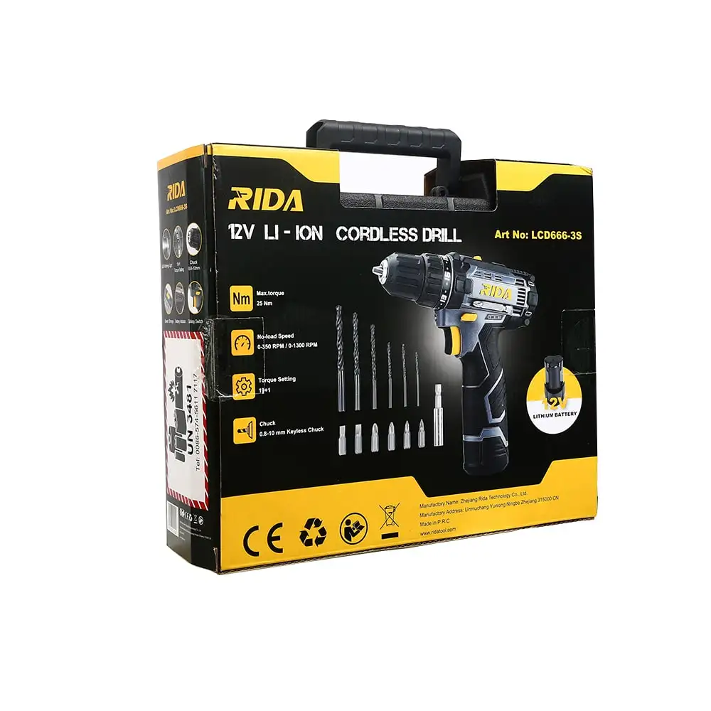 LCD666-3S cordless drill gift box set wireless matkap