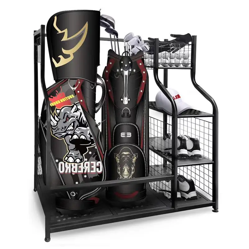 Golf Rack Factory supply OEM ODM New Style Hot Sale China Trunk Black Golf Storage Organizer