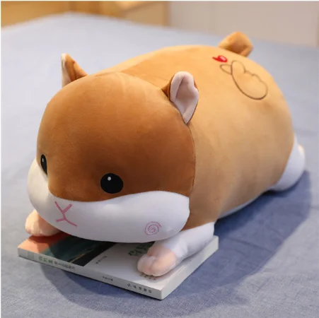 2in1 Cute hamster plush toy sleeping pillow with blanket/bed toy pig mouse washable super soft pillow high quality 2020 blanket