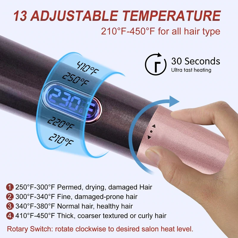 Twisted Flat Iron 2 in 1 Hair Straightening And Curling Iron LCD Ceramic Hair Curler And Straightener